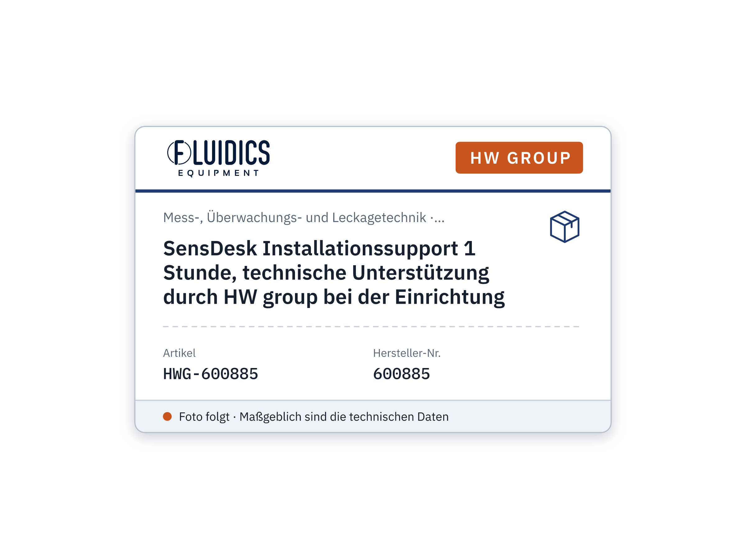 SensDesk Installationssupport 1 Stunde, technische Unterstützung durch HW group bei der Einrichtung - HW group 600885