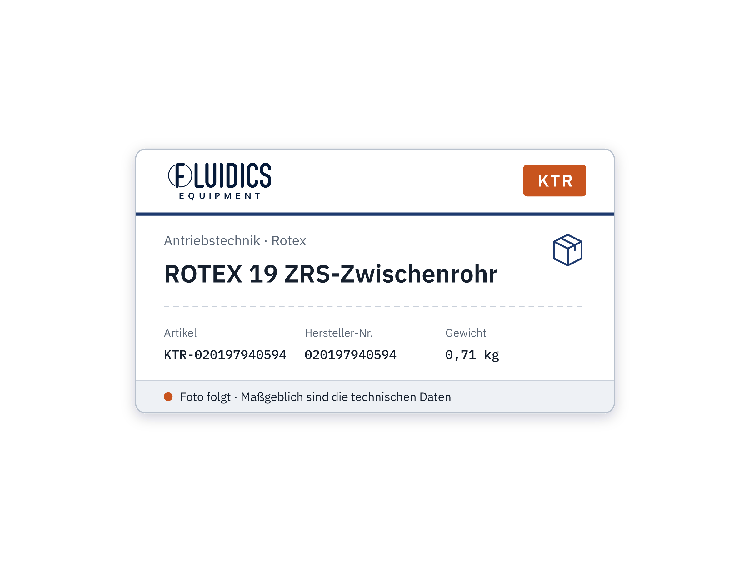 ROTEX 19 ZRS Spacer Tube - KTR 020197940594