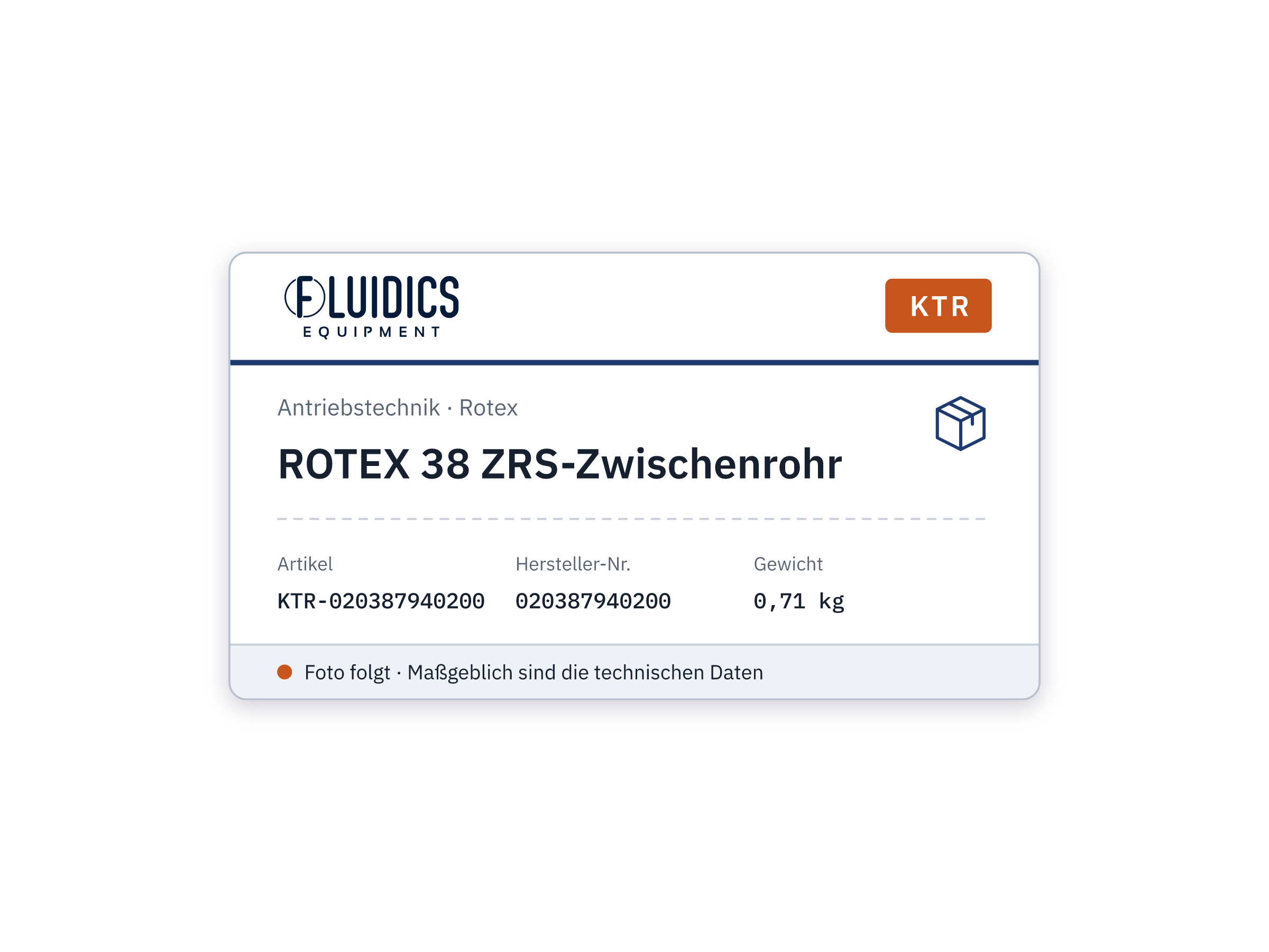 ROTEX 38 ZRS-Zwischenrohr - KTR 020387940200