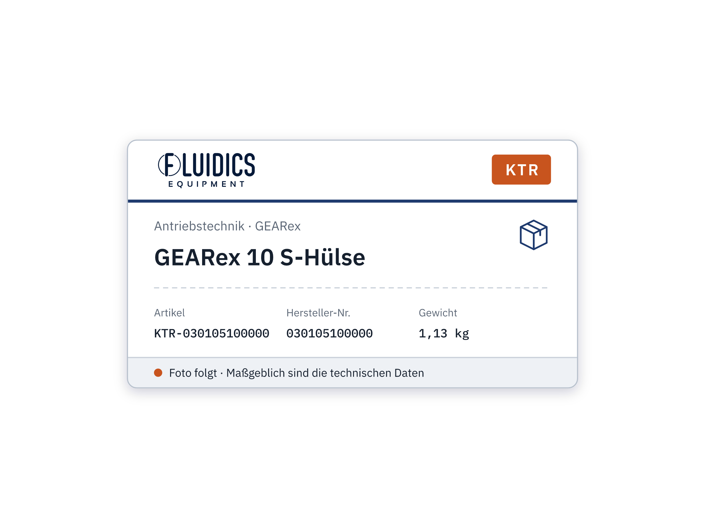 GEARex 10 S-Hülse - KTR 030105100000