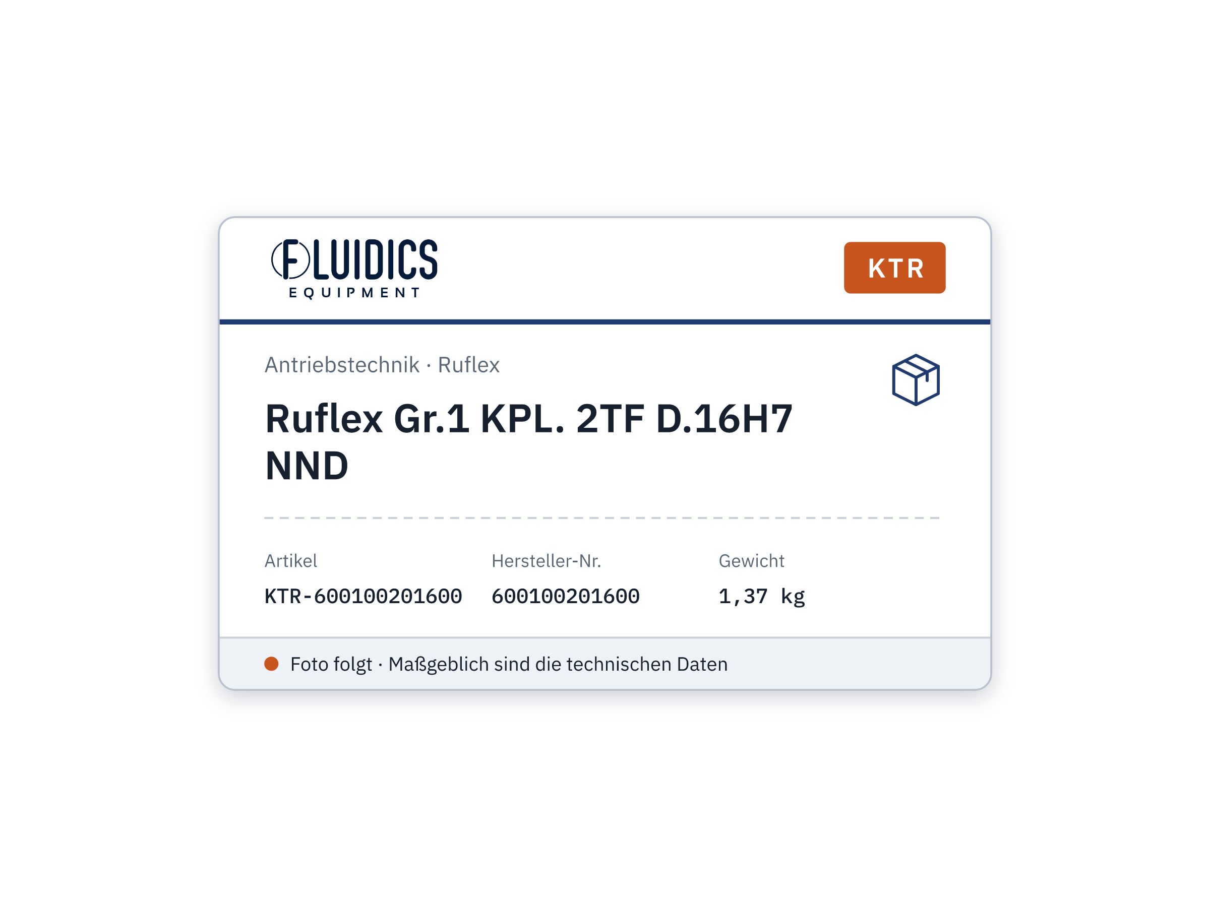 Ruflex Gr.1 KPL. 2TF D.16H7 NND - KTR 600100201600