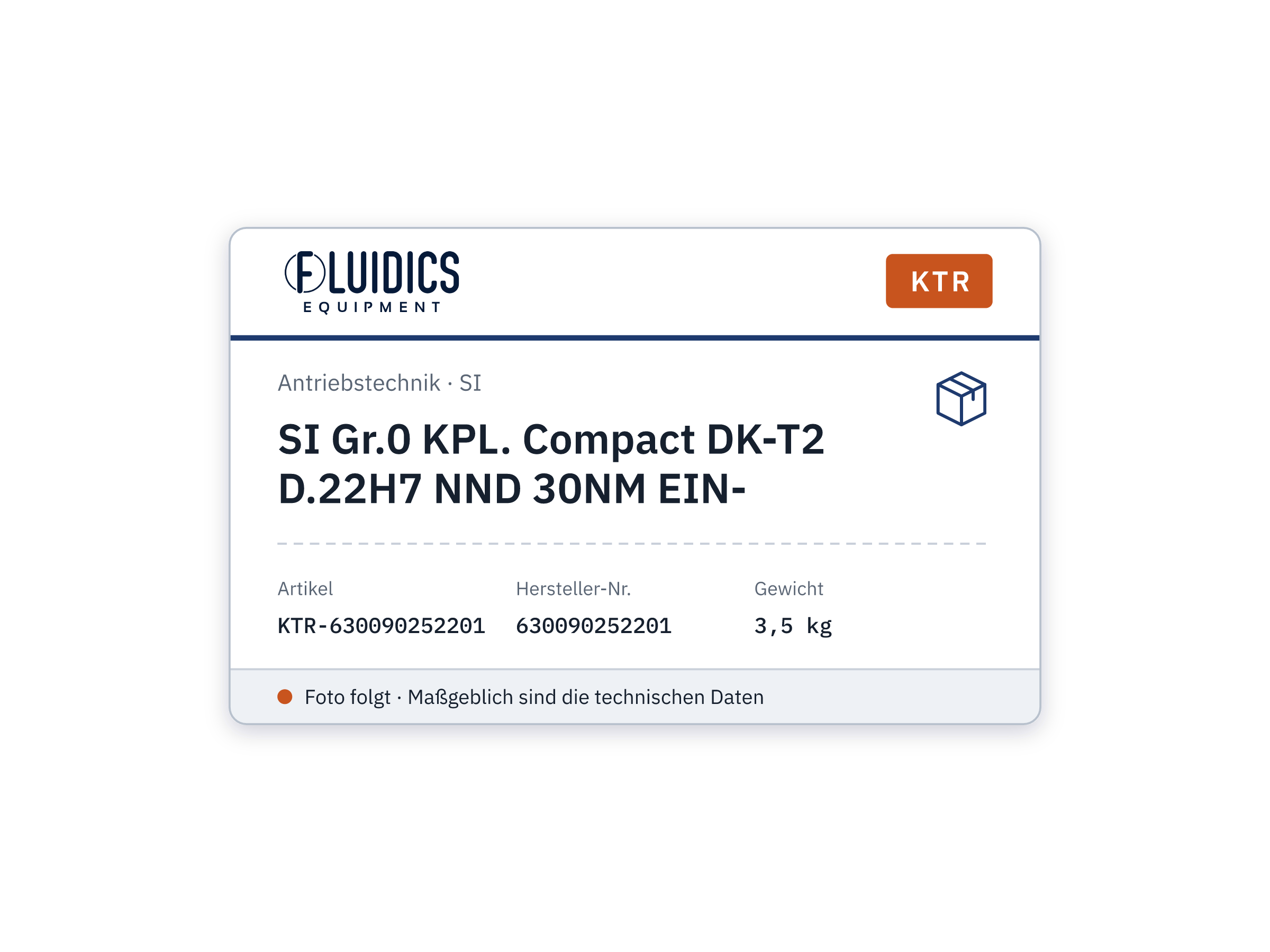 SI size0 KPL. Compact DK-T2 D.22H7 NND 30NM EIN- - KTR 630090252201