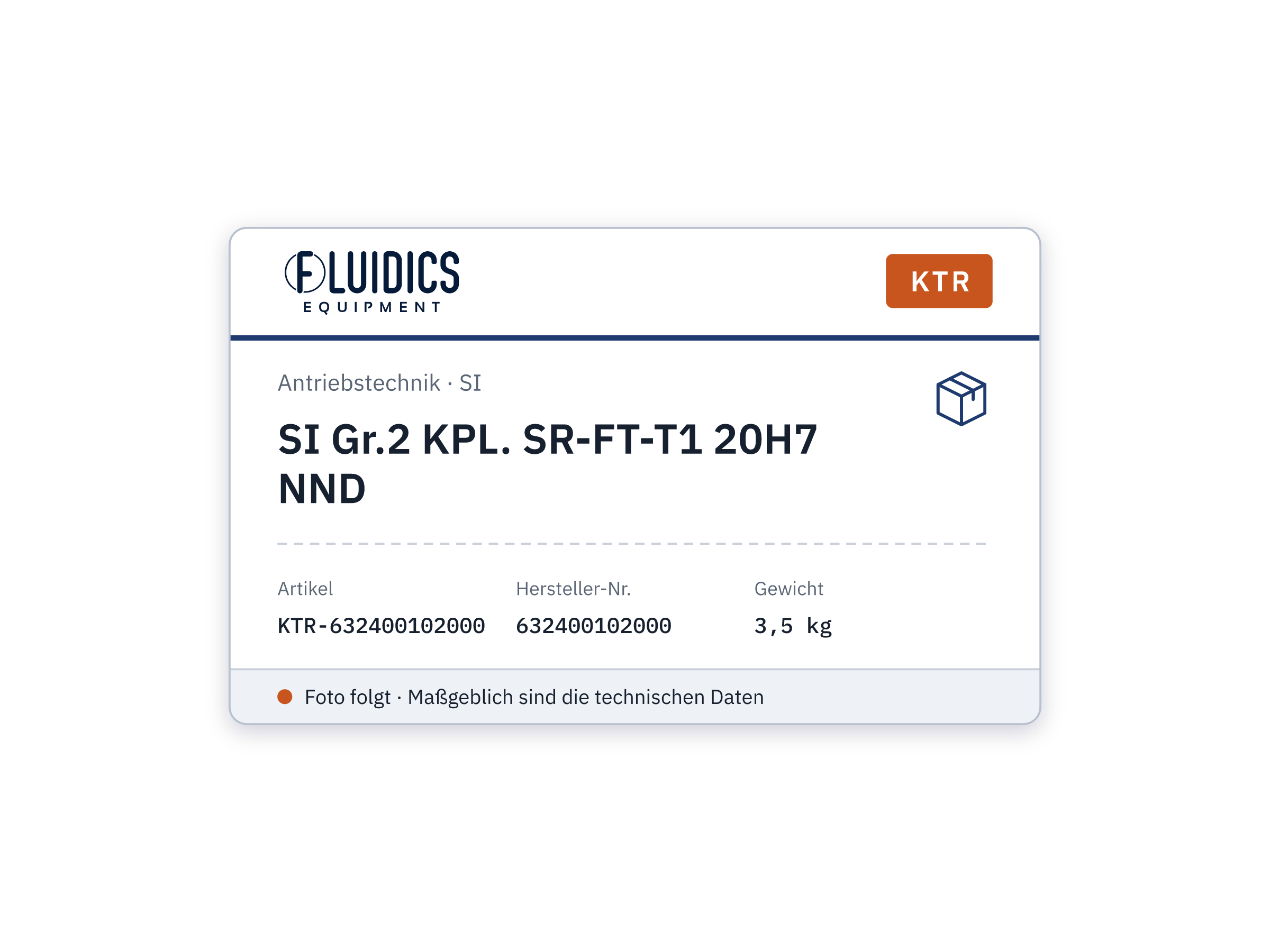 SI size2 KPL. SR-FT-T1 20H7 NND - KTR 632400102000