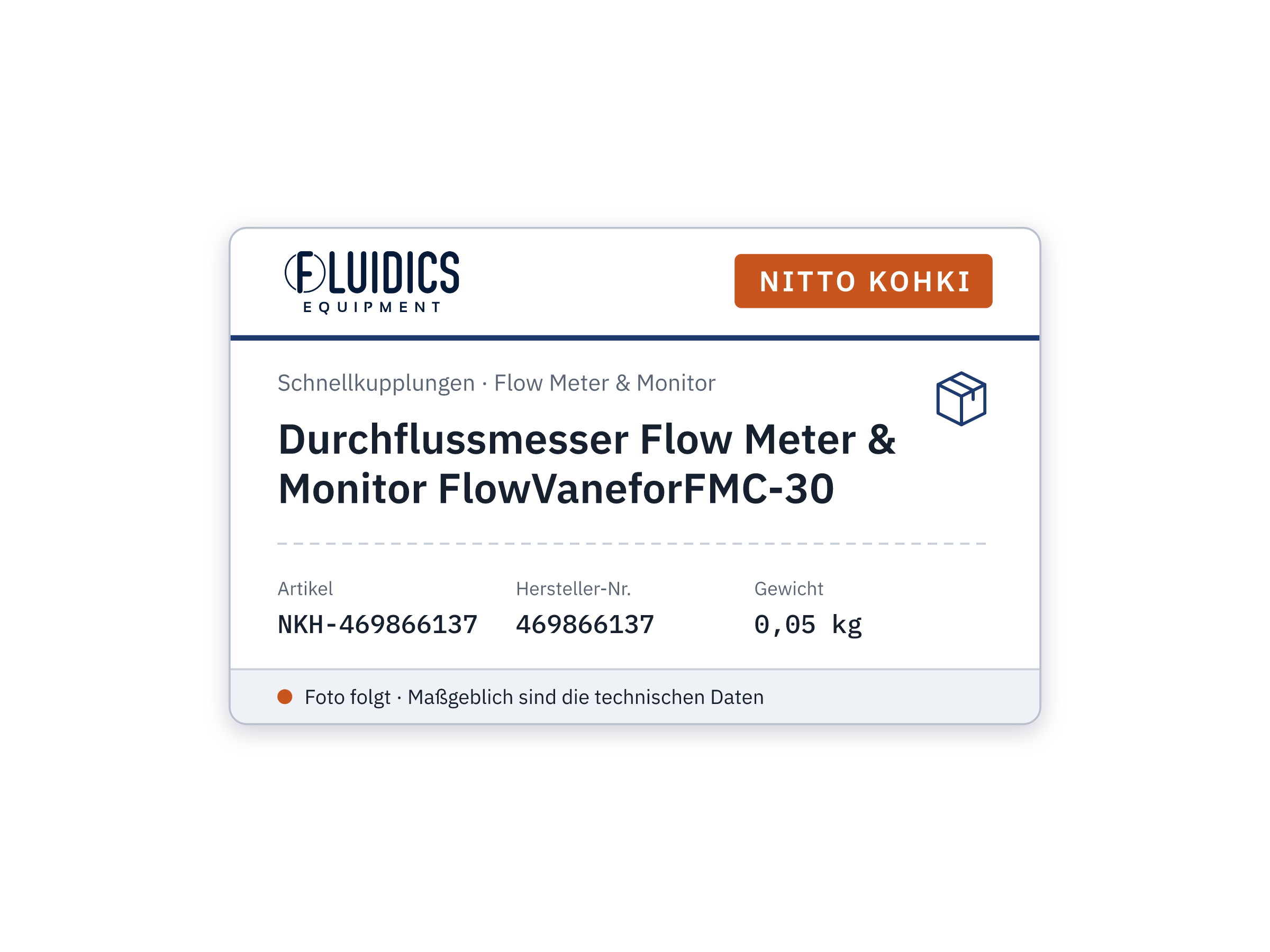 Durchflussmesser Flow Meter & Monitor FlowVaneforFMC-30 - Nitto Kohki 469866137