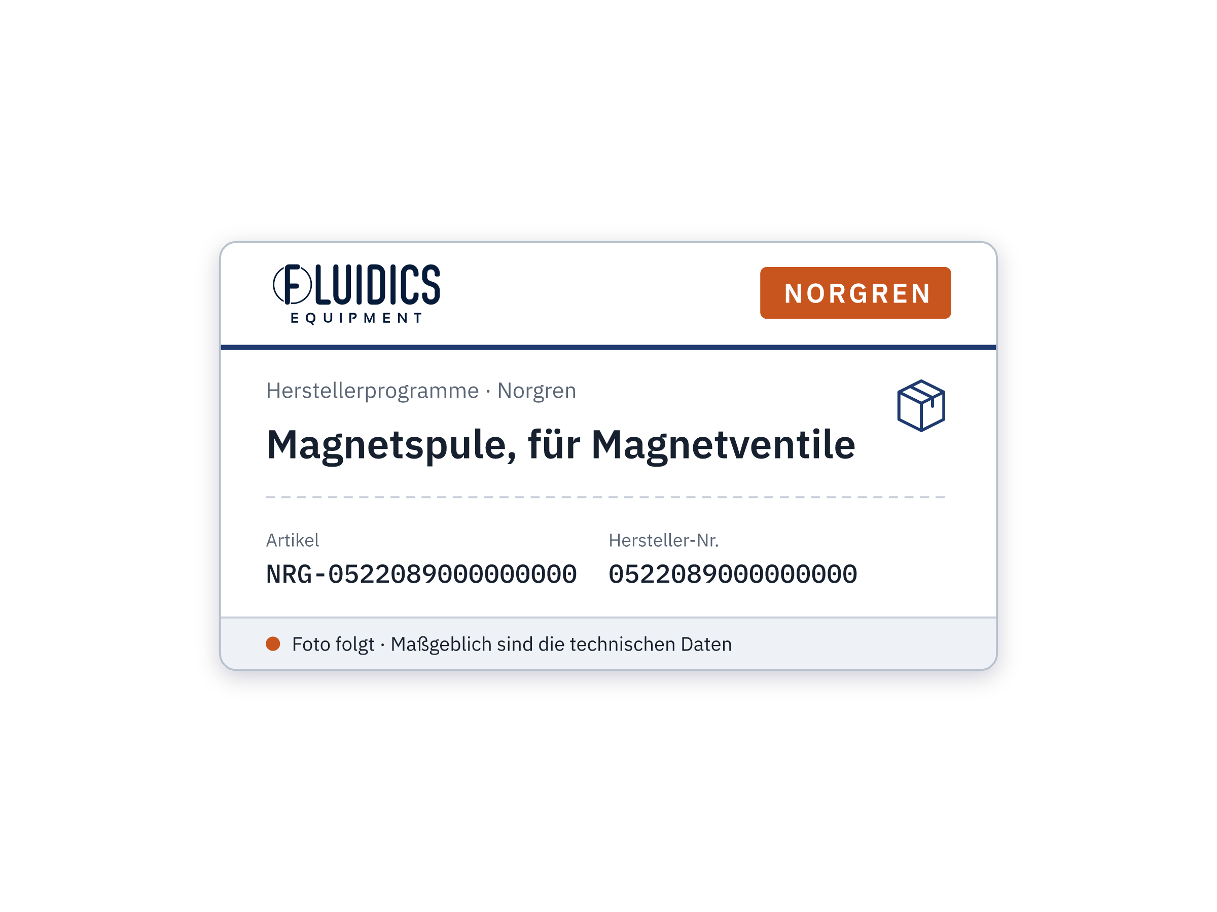 Magnetspule, für Magnetventile - Norgren 0522089000000000