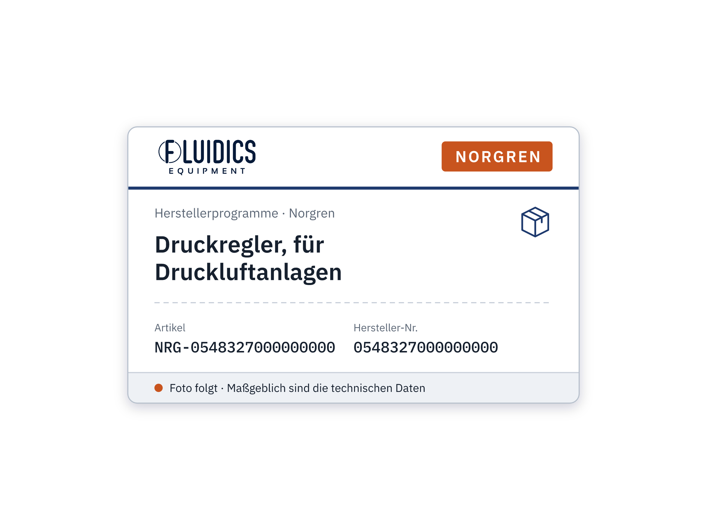 Druckregler, für Druckluftanlagen - Norgren 0548327000000000