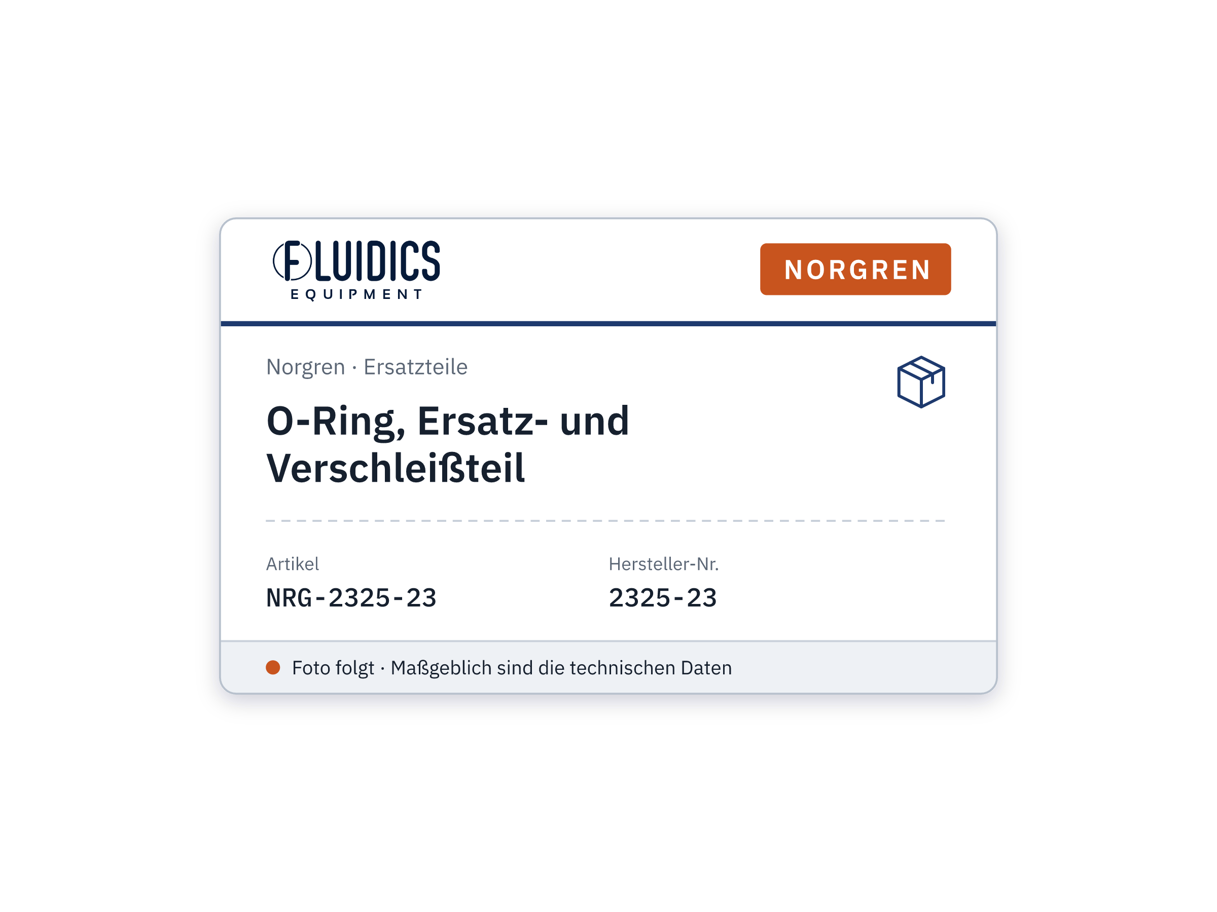 O-Ring, Ersatz- und Verschleißteil - Norgren 2325-23