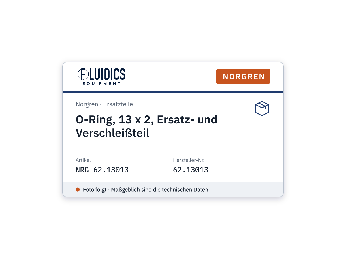 O-Ring, 13 x 2, Ersatz- und Verschleißteil - Norgren 62.13013