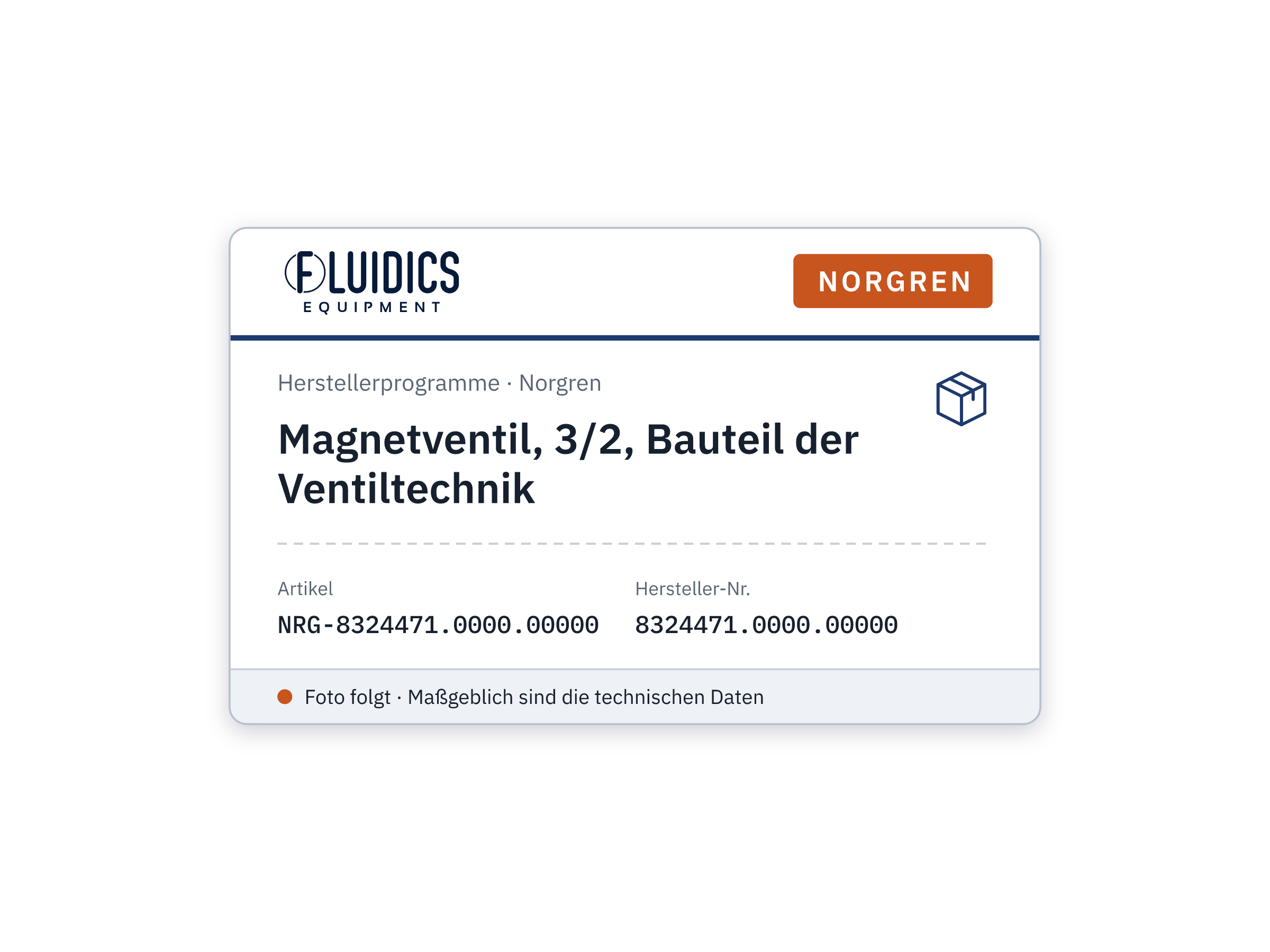 Magnetventil, 3/2, Bauteil der Ventiltechnik - Norgren 8324471.0000.00000