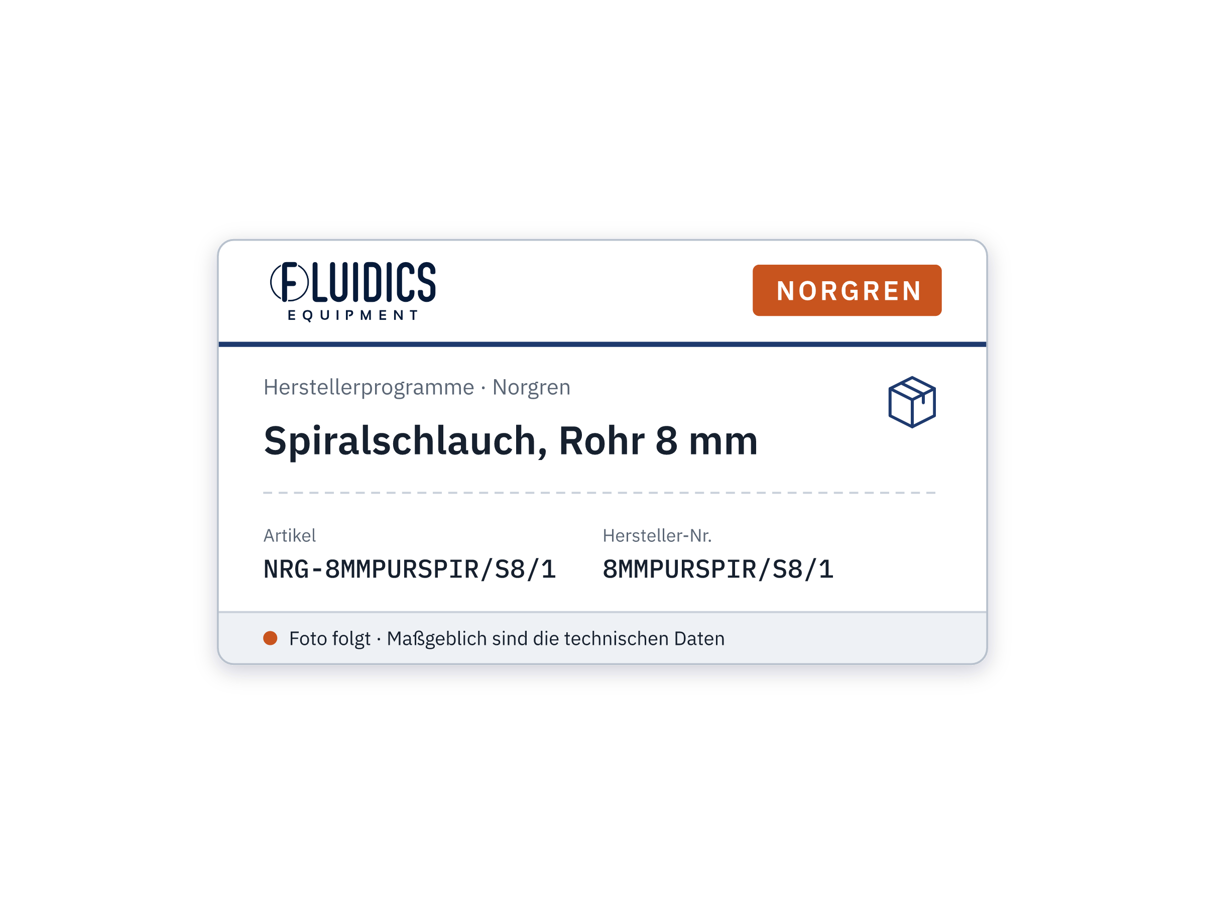 Spiralschlauch, Rohr 8 mm - Norgren 8MMPURSPIR/S8/1