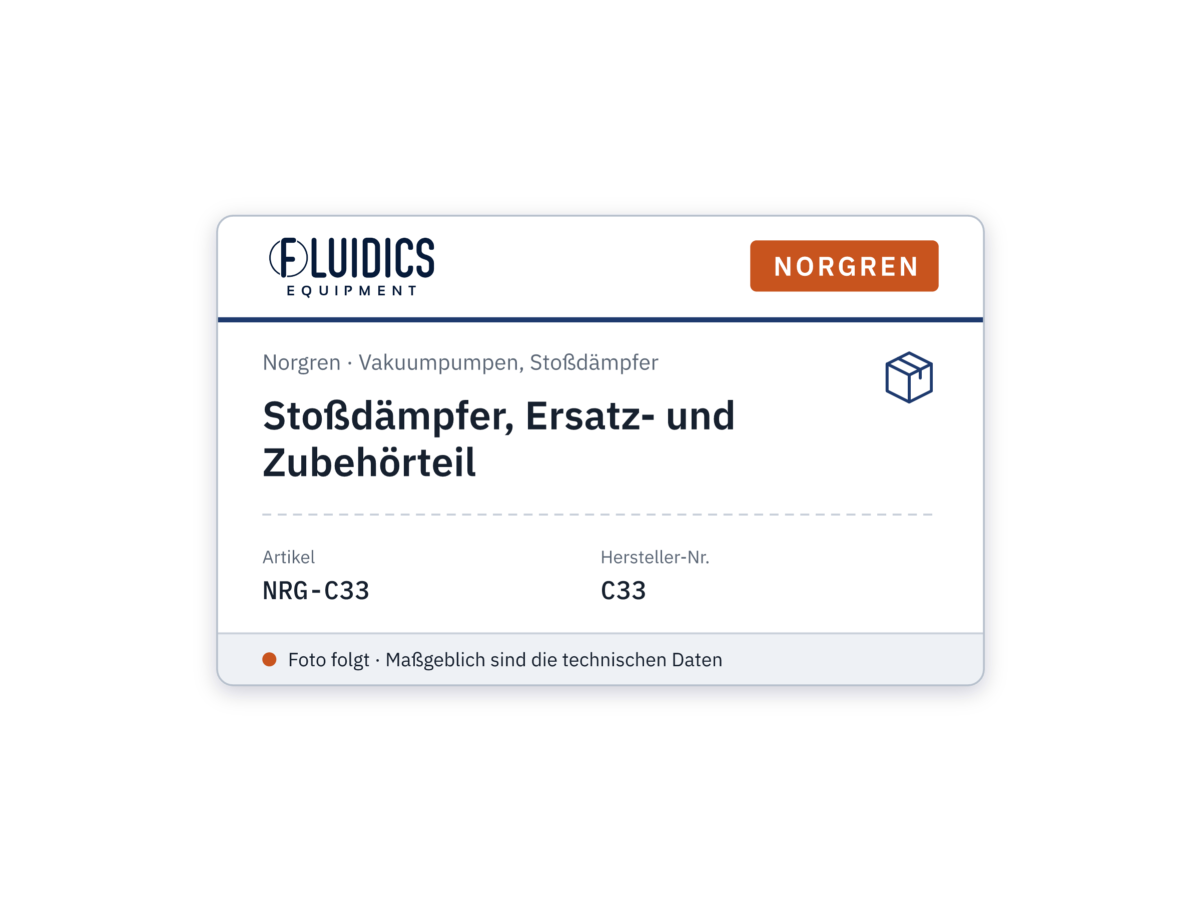 Stoßdämpfer, Ersatz- und Zubehörteil - Norgren C33