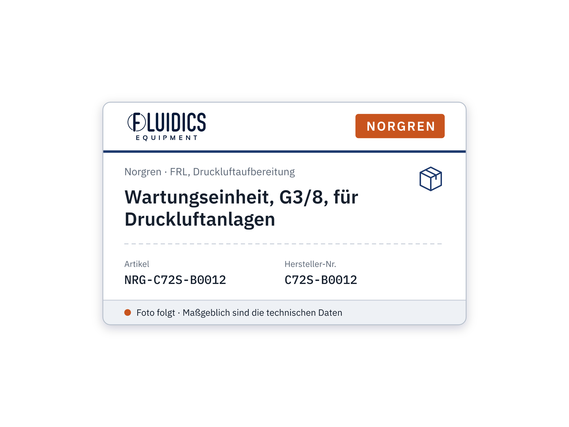 Wartungseinheit, G3/8, für Druckluftanlagen - Norgren C72S-B0012