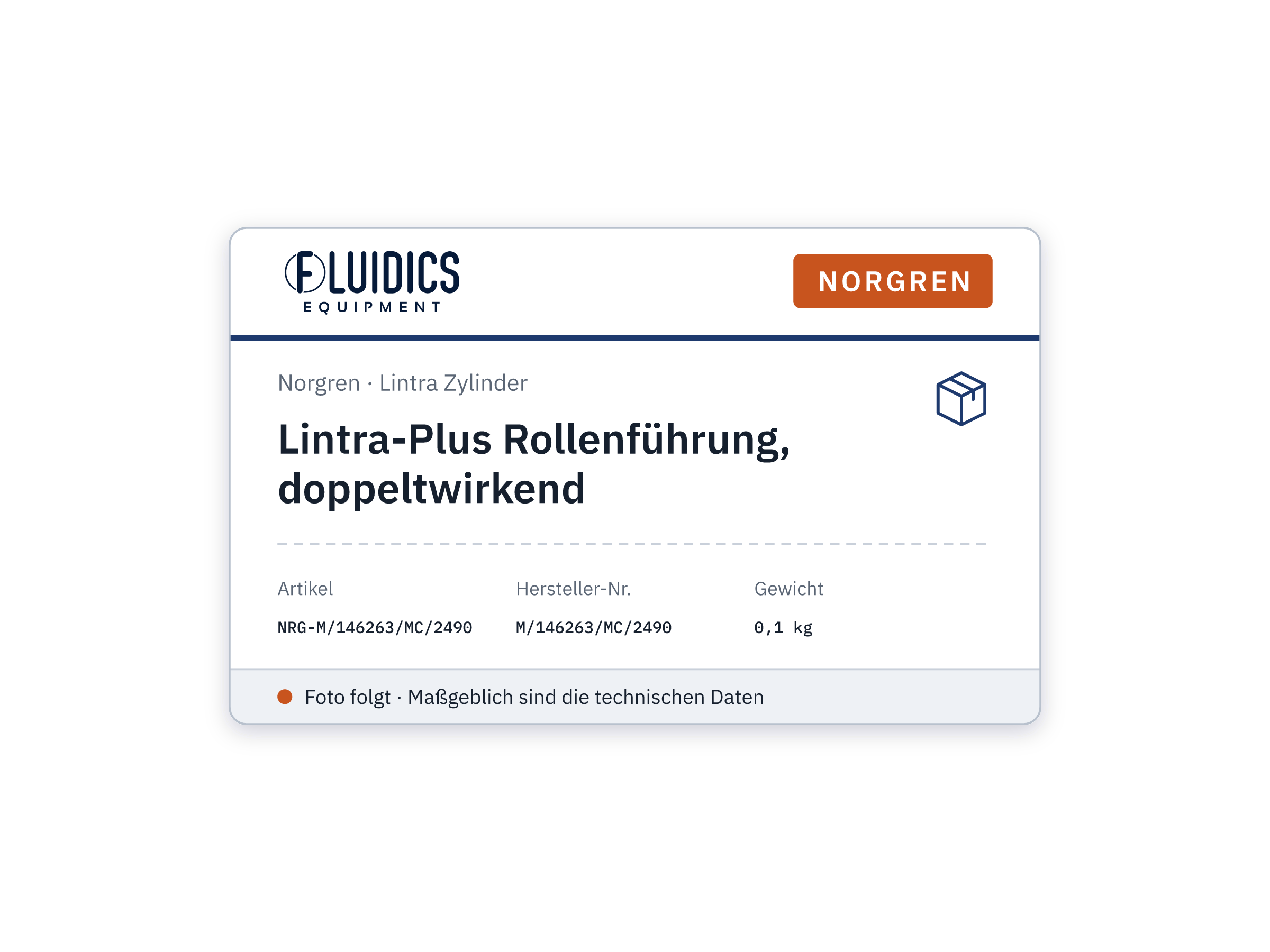 Lintra-Plus Roller Guide, double-acting - Norgren M/146263/MC/2490