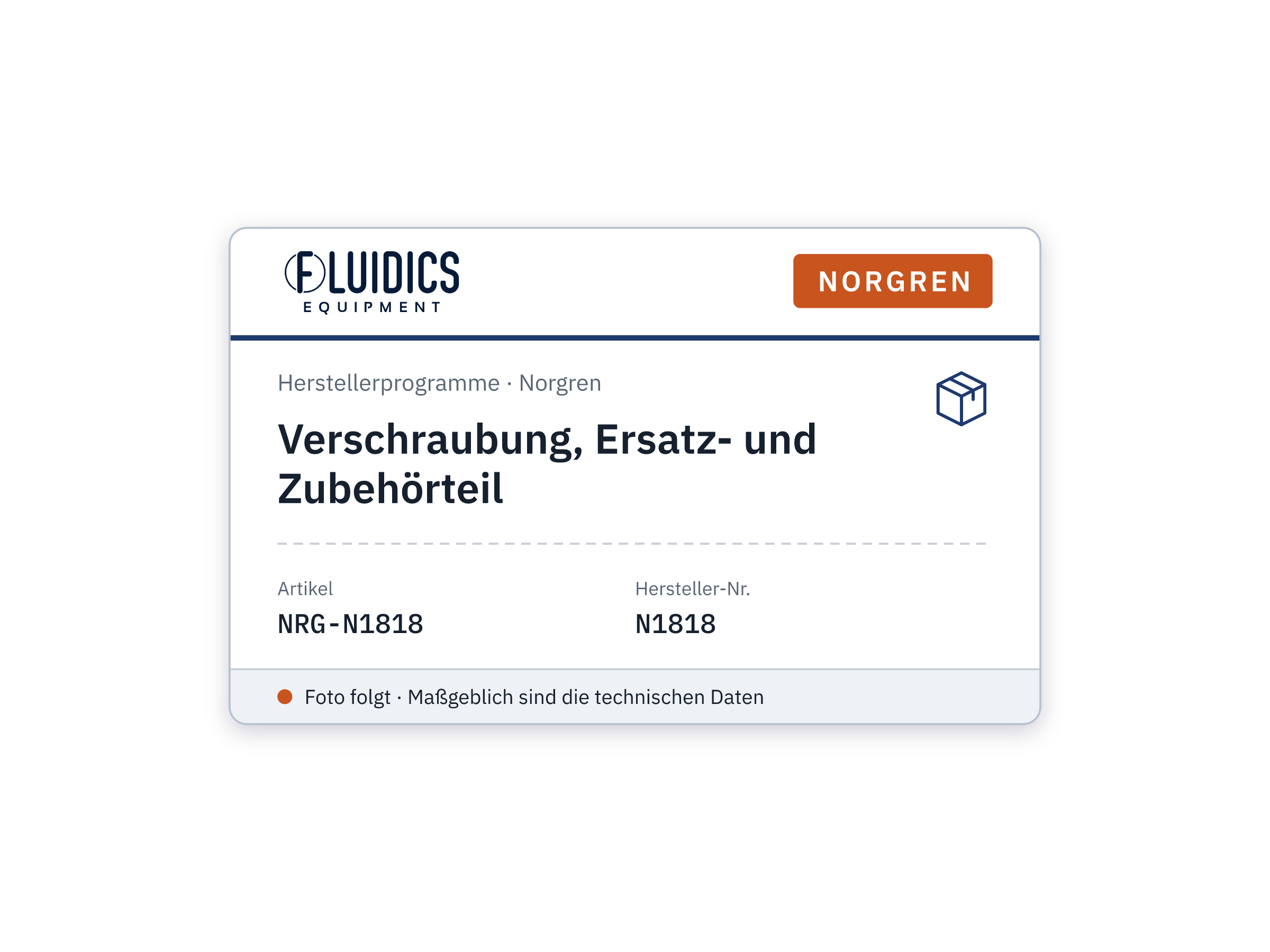 Verschraubung, Ersatz- und Zubehörteil - Norgren N1818