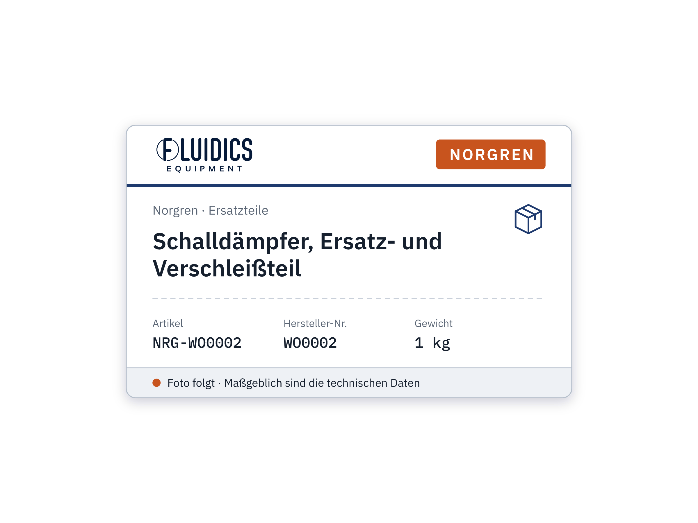 Schalldämpfer, Ersatz- und Verschleißteil - Norgren WO0002
