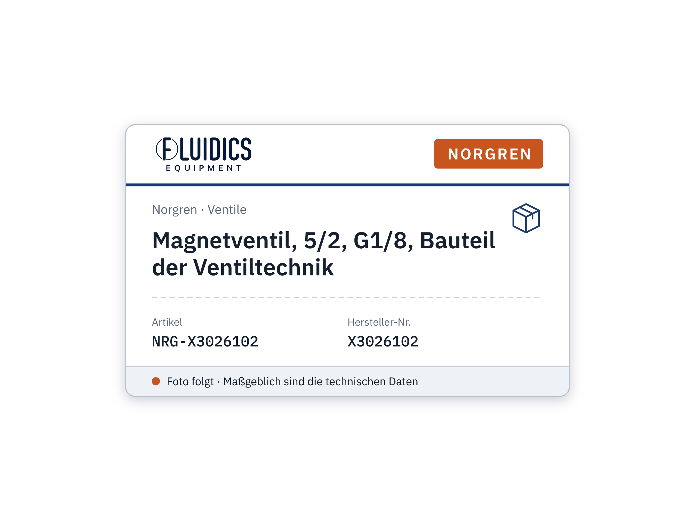 Magnetventil, 5/2, G1/8, Bauteil der Ventiltechnik - Norgren X3026102