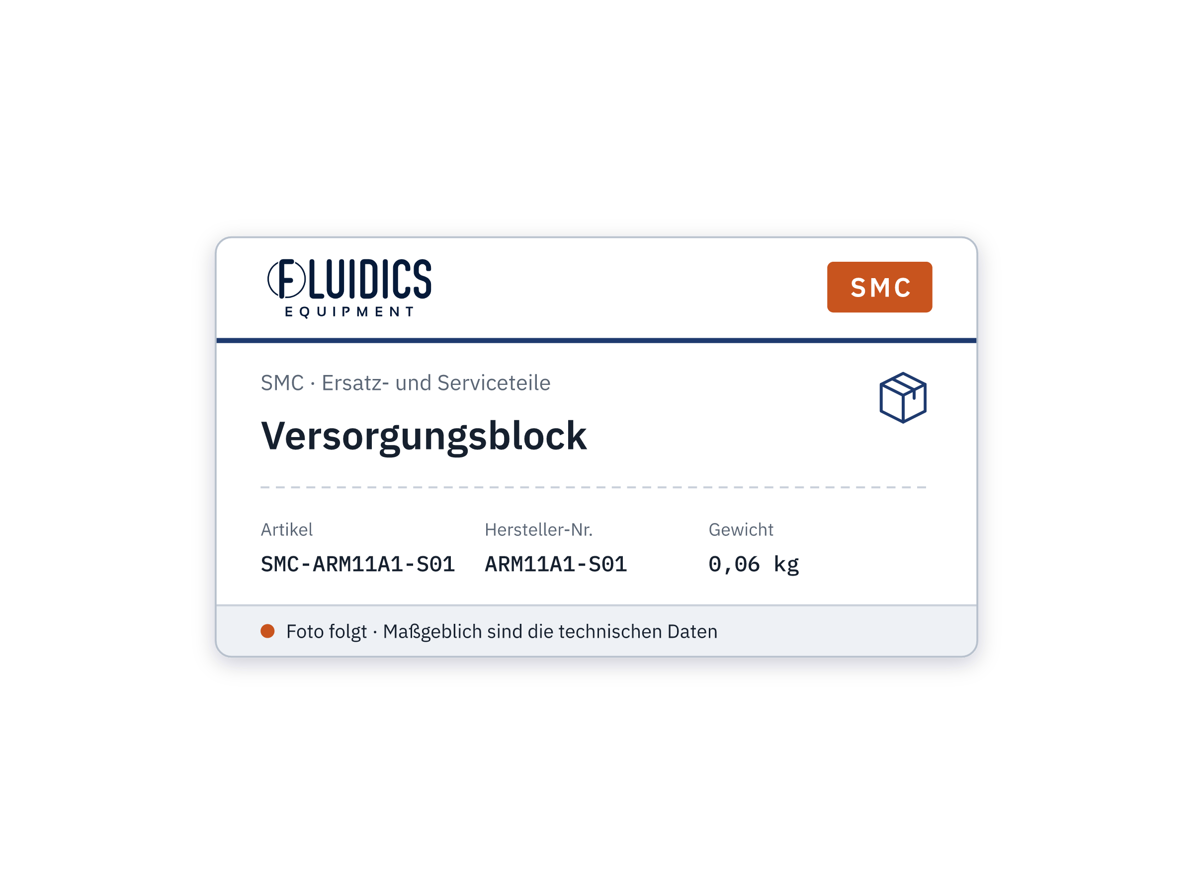 Versorgungsblock - SMC ARM11A1-S01