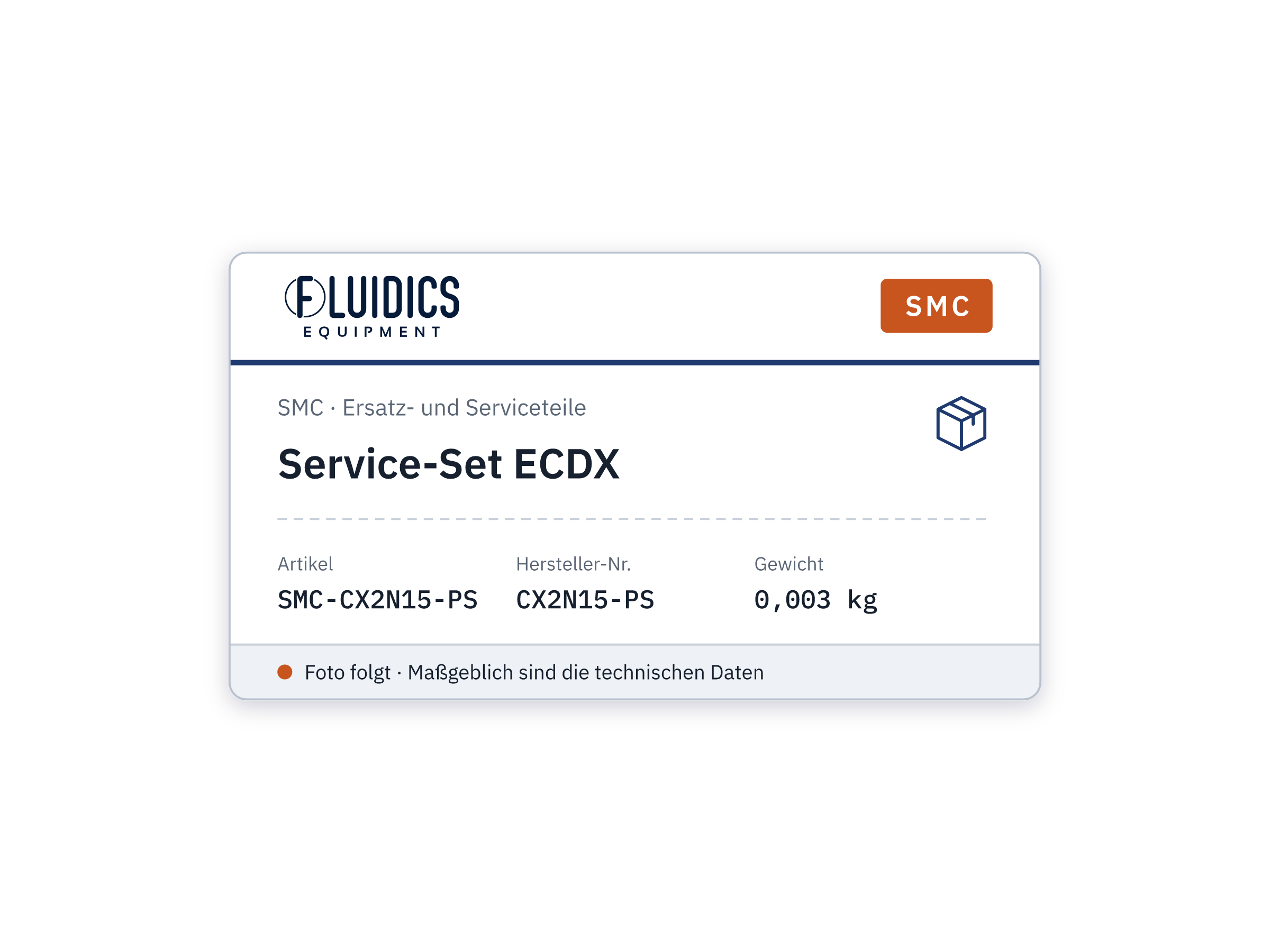 Service-Set ECDX - SMC CX2N15-PS