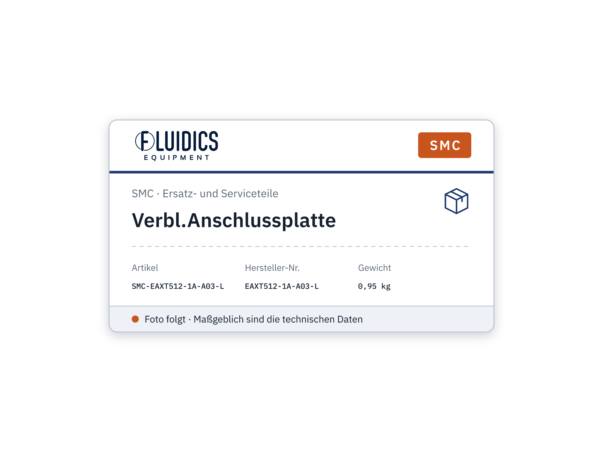Verbl.Anschlussplatte - SMC EAXT512-1A-A03-L