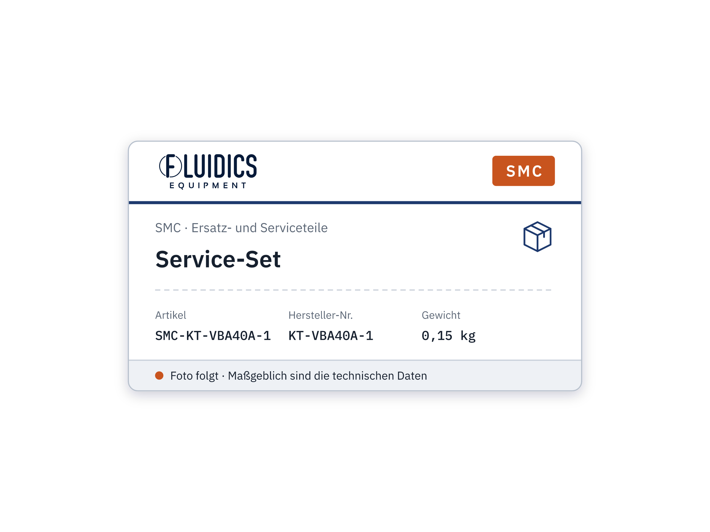 Service-Set - SMC KT-VBA40A-1