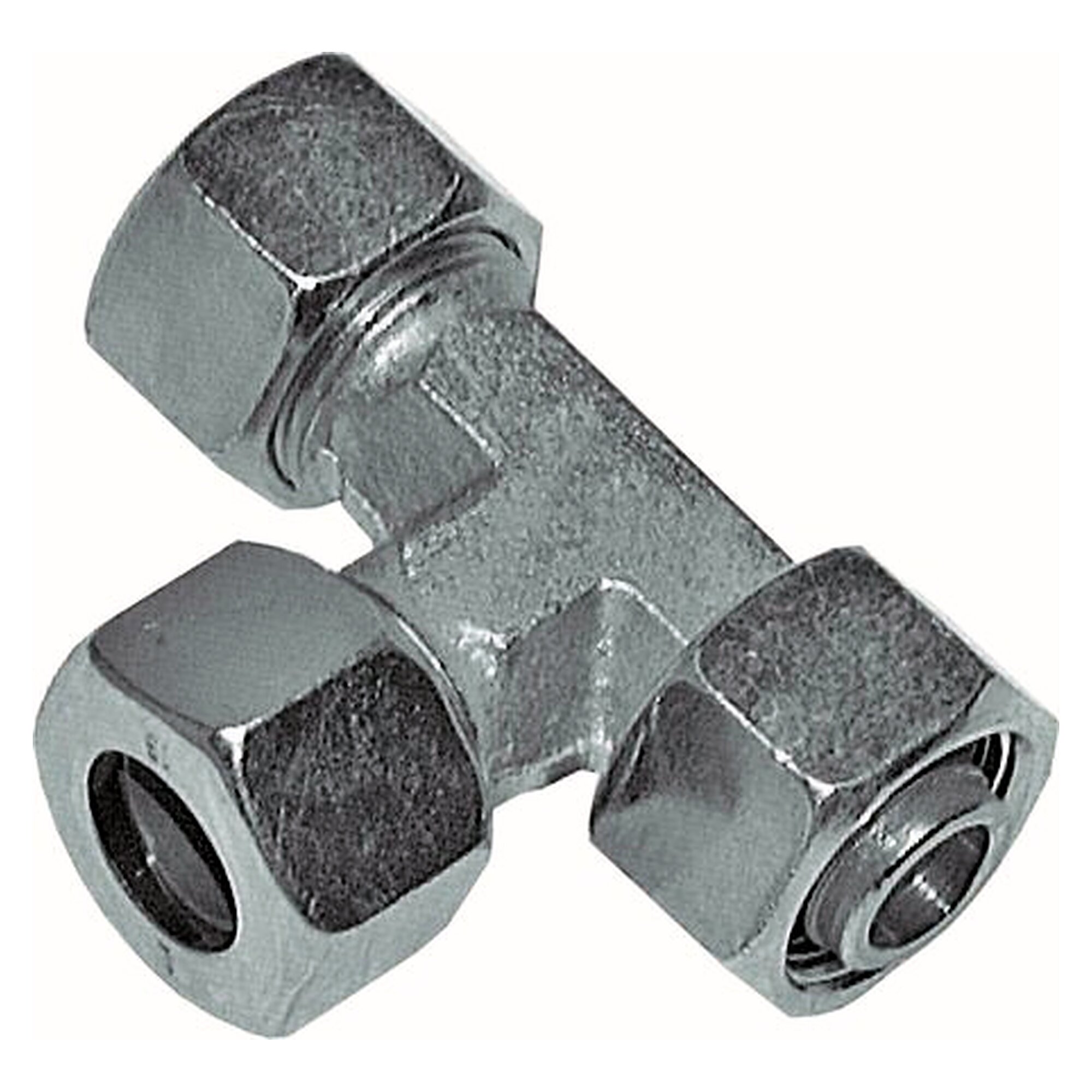 Adjustable elbow coupling 28 L (M36x2), zinc-plated steel, pipe socket 28 L