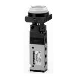 SMC EVZM550-F01-08. EVZM500, 5 Port Mechanical Valve, European