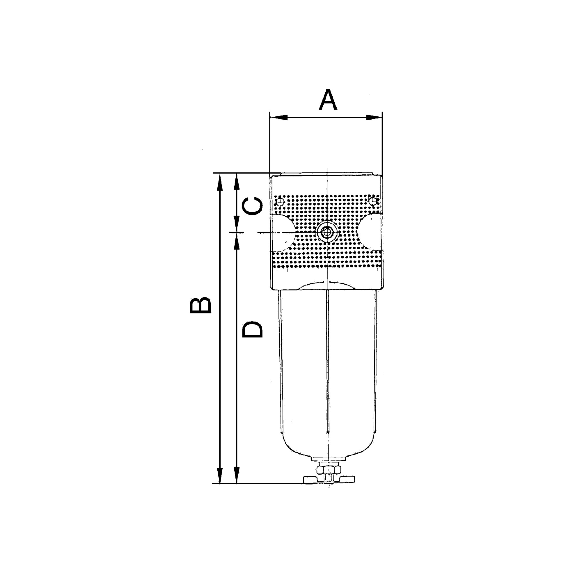 Vorfilter »multifix«, Polycarbonatbehälter, 0,3 µm, BG 1, G 1/4 - Riegler 100527