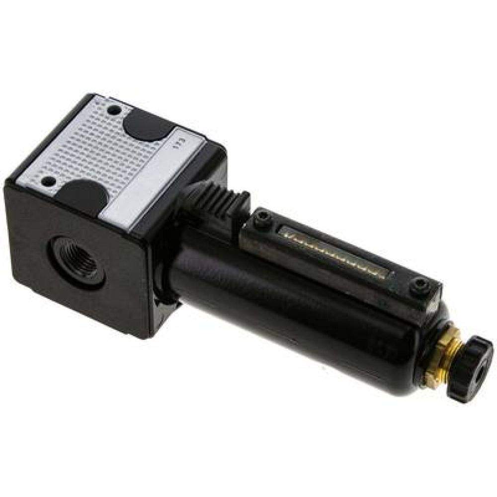 F 14 M Multifix Filter, G 1/4", Baur. 1, Metallbehälter mit Sichtrohr