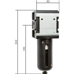 F 344 AM Multifix Filter, G 3/4", Baur. 4, Kunststoffbehälter mit Schutzkorb