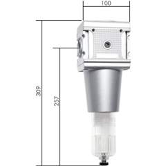 F 10 AMNC Multifix Filter, G 1", Baur. 5, Kunststoffbehälter