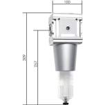 F 345 S Multifix Filter, G 3/4", Baur. 5, Kunststoffbehälter mit Schutzkorb