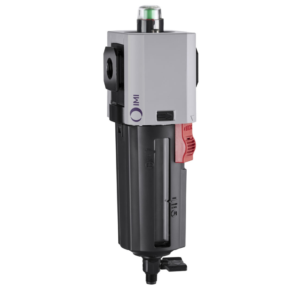 Koaleszenzfilter Excelon Plus, G3/8, 0,01µm, manueller Ablass, mit Schutzkorb - Norgren F84C-3GD-QP0