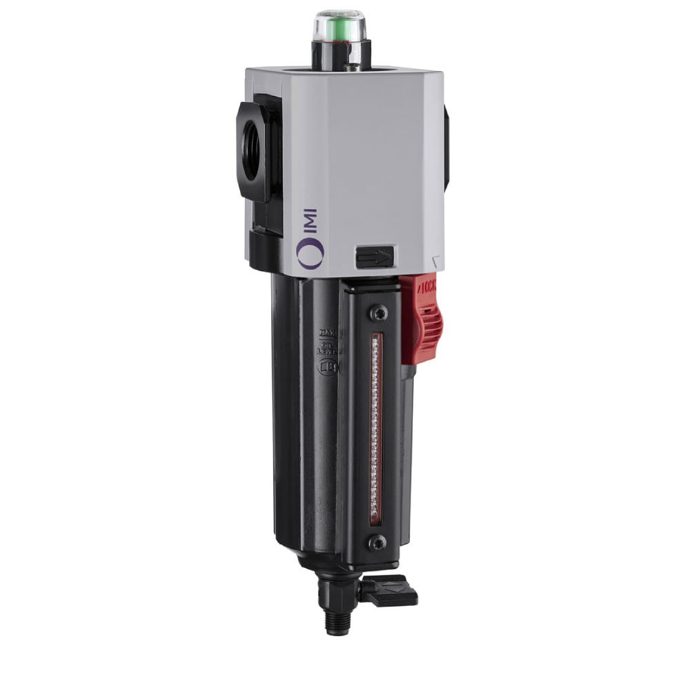 Excelon Plus coalescing filter, G3/4, 0.01µm, manual drain, with liquid level indicator - Norgren F84C-6GD-QD0