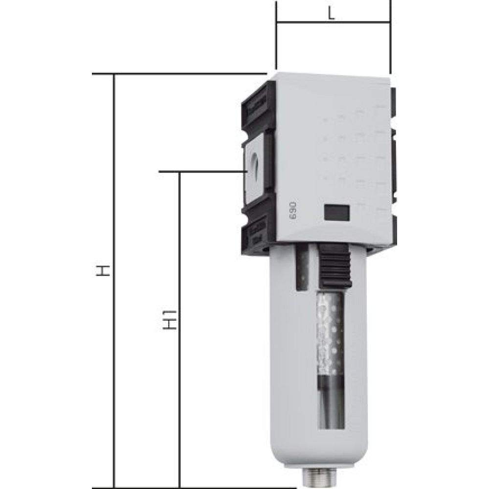 FA 10 F Futura Aktivkohlefilter G 1", Futura 4