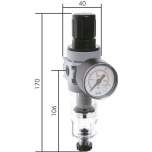 FR 014-3 NB MB Multifix Filterregler, G 1/4", 0,1-3bar, n. rücksteuerbar