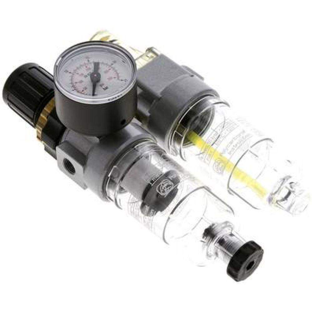 FDO 00-16 Mini-Wartungseinheit, 2-tlg., G 1/8", 0,5-16 bar