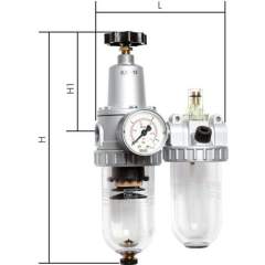 FDO 33 M Standard-Wartungseinheit, 2-tlg., G 1/2", 0,5-10 bar