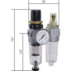 FDO 00-16 M Mini-Wartungseinheit, 2-tlg., G 1/8", 0,5-16 bar