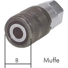 Flat-Face-Kupplung, Muffe Baugr. 8, G 2"(IG)