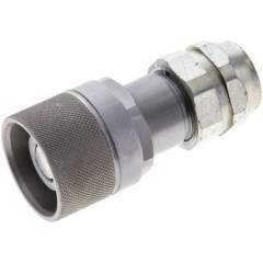 Flat-Face-Schraubkupplung, Stecker Baugr. 2, G 3/8"(IG)