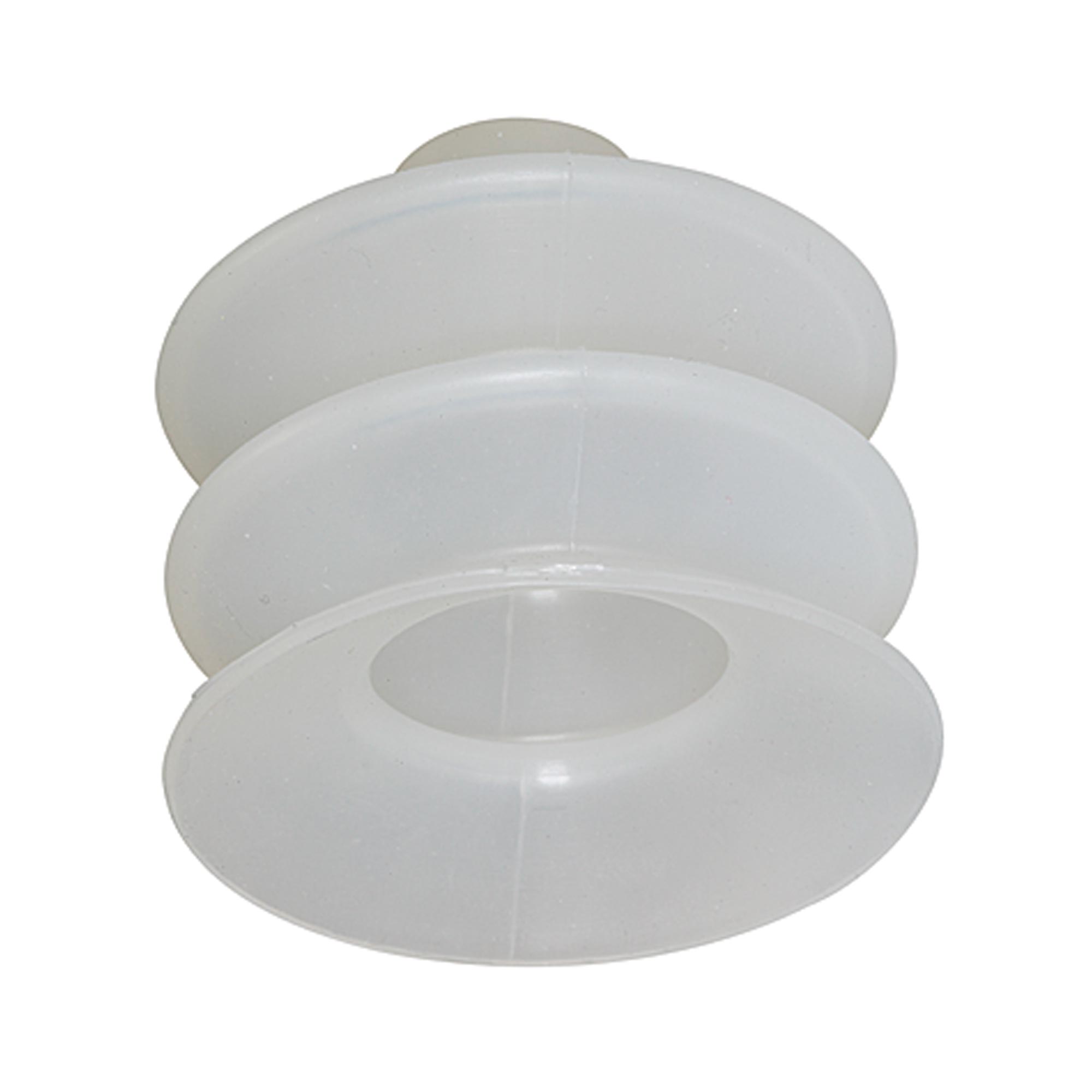 Bellows suction cup, Round 2.5 folds, Silicone material - Riegler K729
