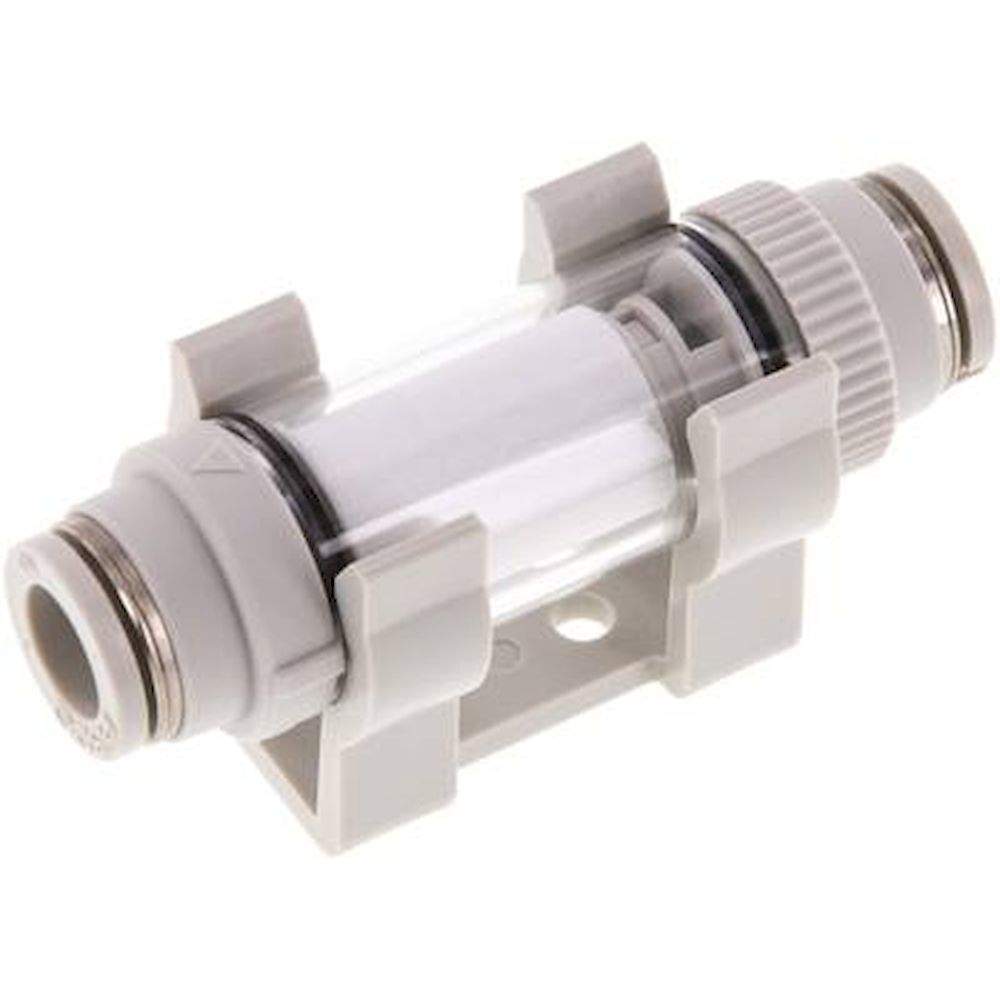 Inline vacuum filter with push-in fittings 10mm