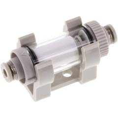 Inline vacuum filter with push-in fittings 4mm