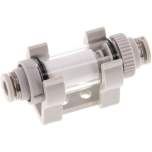 FIQS 6. Inline vacuum filter with push-in fittings 6mm