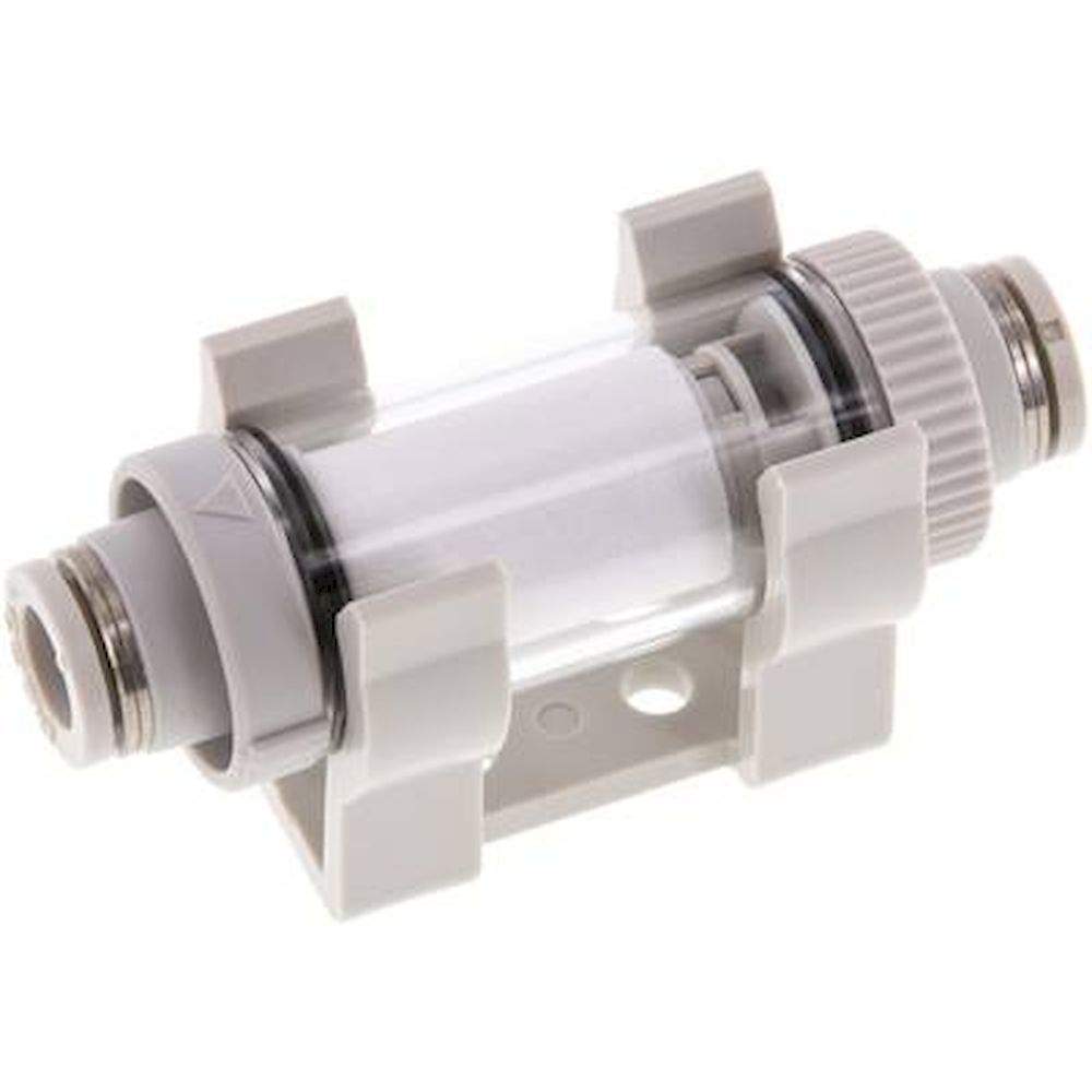 Inline vacuum filter with push-in fittings 8mm