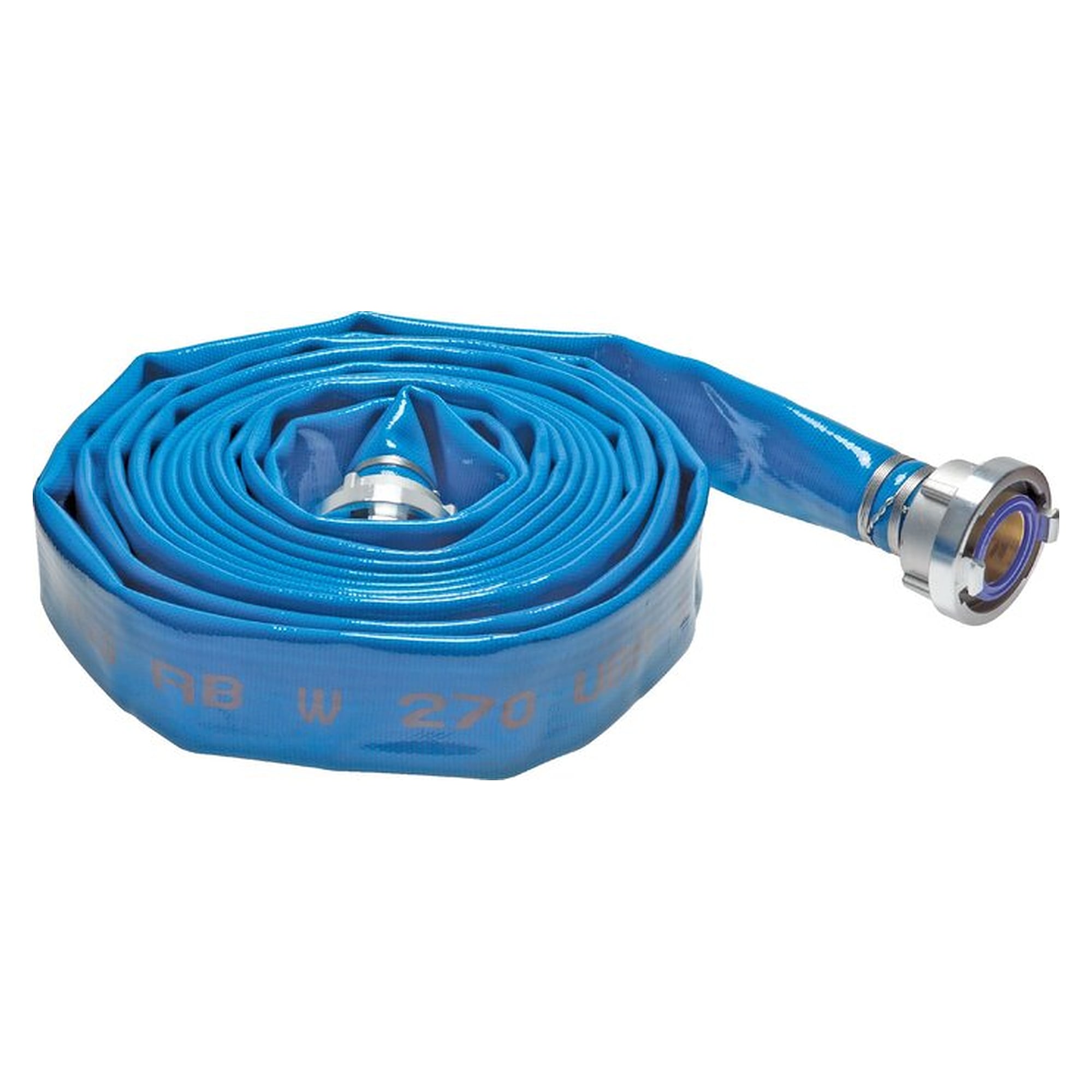 Flat-lay drinking water hose, DN25-25-D, 15 m, hose diameter (inside) 25 mm