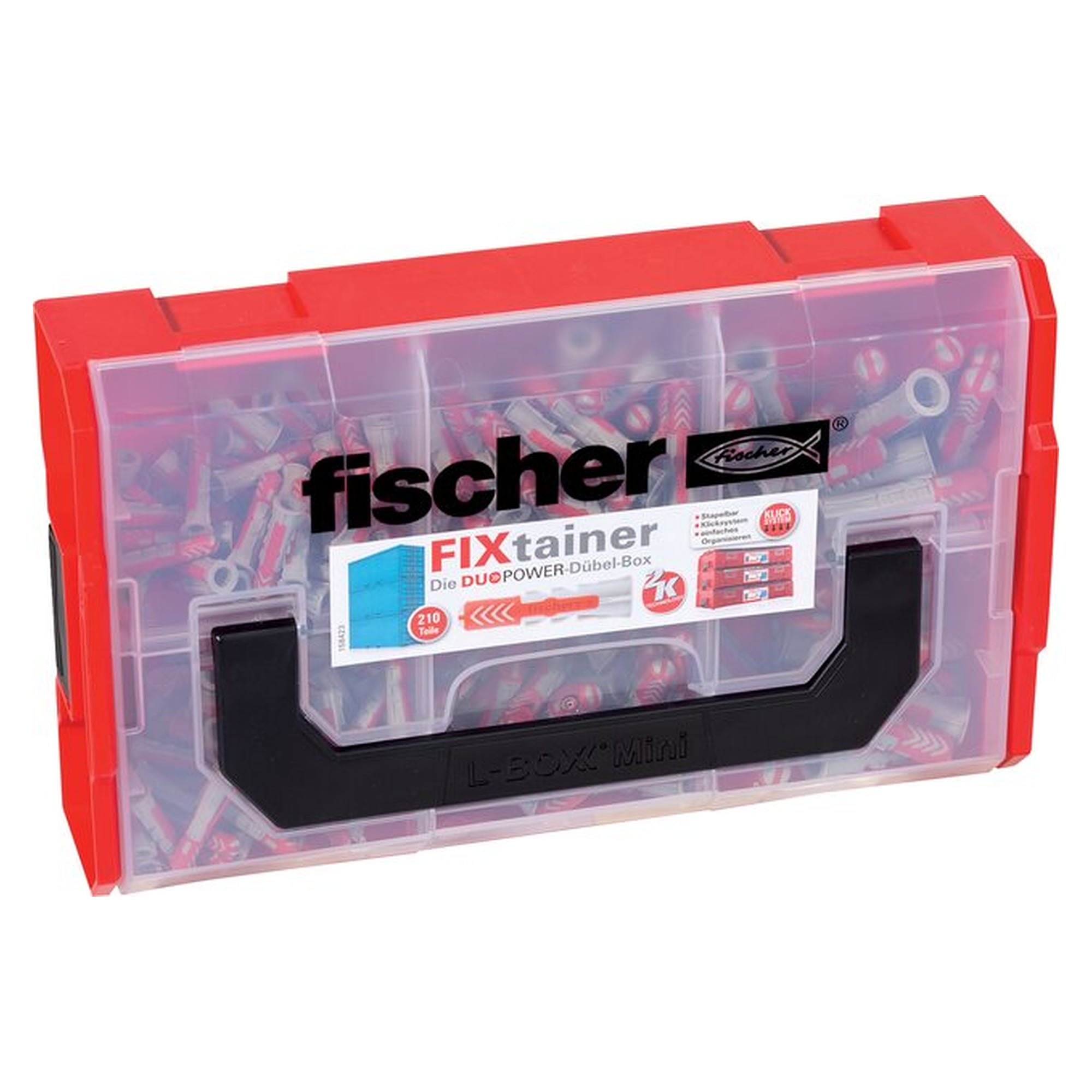 FIXtainer - "DUOPOWER-anchor box": 120 pcs anchor DUOPOWER 6x30 - 60 pcs anchor DUOPOWER 8x40 - 30