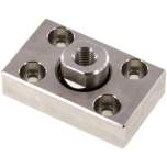 Flexo coupling m. Mounting plate, M 10x1,25, 1.4301