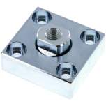 Flexo coupling m. Mounting plate, M 12x1,25, Zinc plated steel