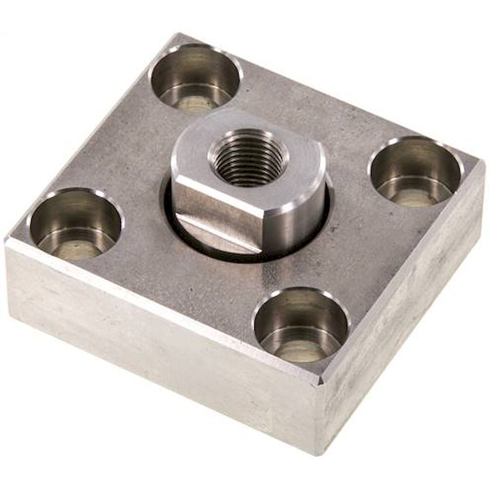 Flexo coupling m. Mounting plate, M 12x1,25, 1.4301